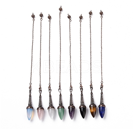 Gemstone Dowsing Pendulums G-L524-06R-1