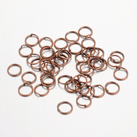 Iron Open Jump Rings IFIN-A018-10mm-R-NF-1