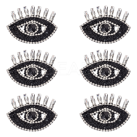 Evil Eye Shape Appliques DIY-WH0401-33-1