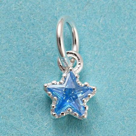 925 Sterling Silver Birthstone Charms STER-G035-01C-03-1