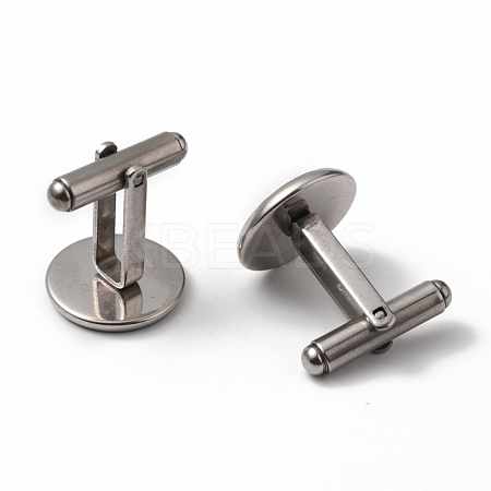 304 Stainless Steel Cuff Buttons STAS-L262-39E-P-1