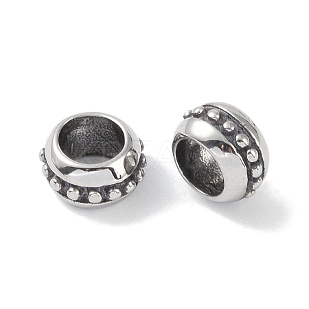 316 Surgical Stainless Steel European Beads STAS-P362-38AS-01-1