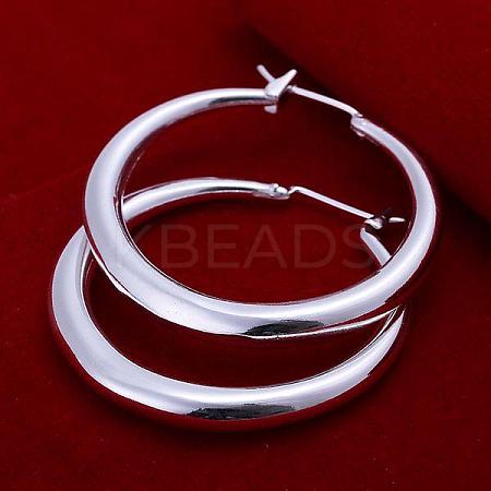 Brass Hoop Earrings EJEW-BB09682-1