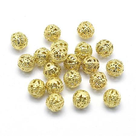 Brass Filigree Beads KK-A143-07C-RS-1