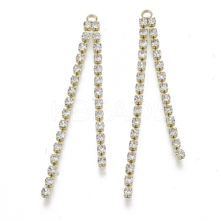 Brass Cup Chains Tassel Big Pendants PALLOY-S177-72LG-1