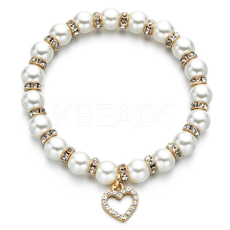 Alloy & Crystal Rhinestone  Charm Bracelets FS-WGAEA4B-06-1