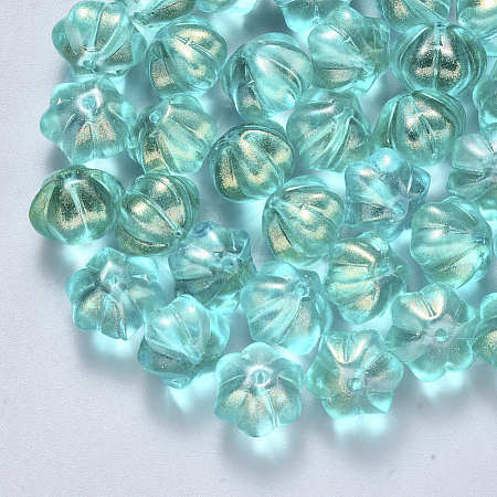 Transparent Spray Painted Glass Beads GLAA-S190-005A-04-1