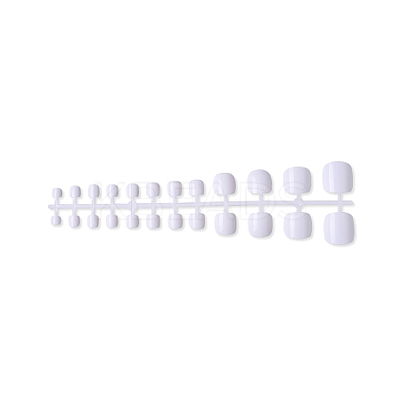 Solid Color Plastic Seamless Toe False Nail MRMJ-R085-026E-1