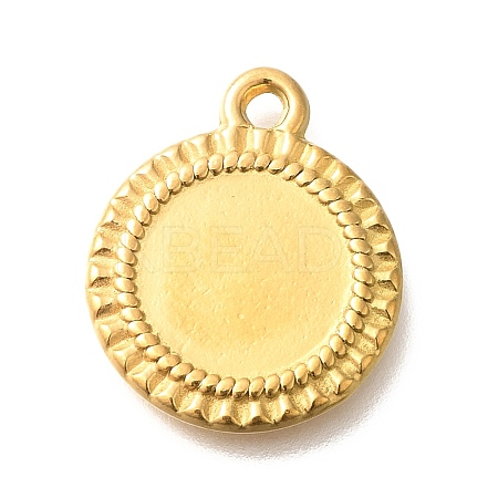 304 Stainless Steel Pendant Cabochon Settings STAS-I321-60G-1