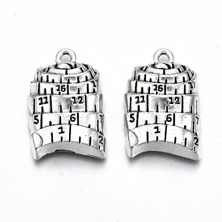 Tibetan Style Alloy Pendants TIBE-S323-077AS-RS-1
