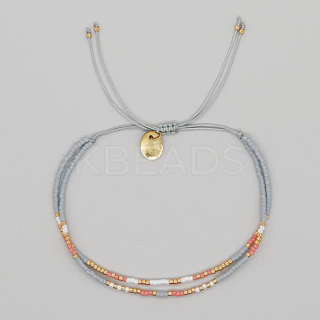 Handmade Dual-color Seed Beads Braided Bead Bracelets for Women UO2379-3-1