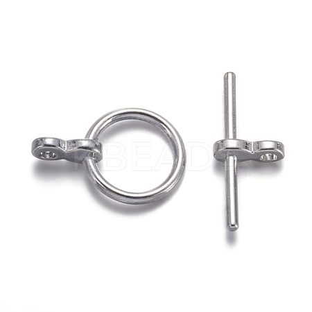 Tibetan Style Toggle Clasps TIBE-AB2035Y-N-NF-1