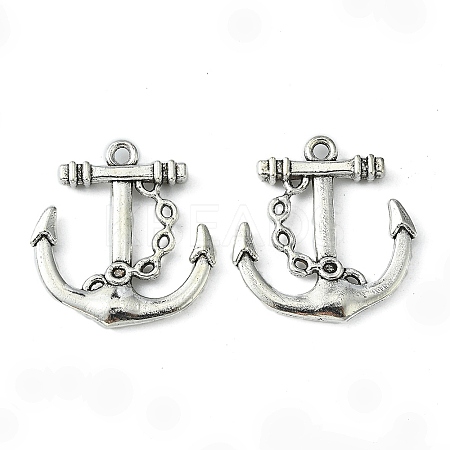 Tibetan Style Alloy Anchor Pendants LS-TIBEP-839-AS-NR-1