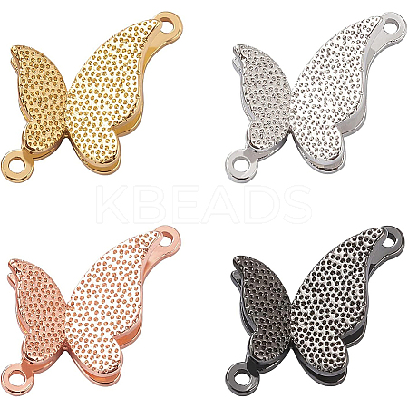 12Pcs 4 Colors Brass Links Connectors KK-BC0002-47-1