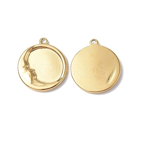 Ion Plating(IP) 304 Stainless Steel Pendants LS-STAS-C066-09G-1