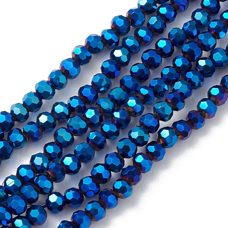 Electroplate Glass Beads Strands EGLA-K015-10A-1