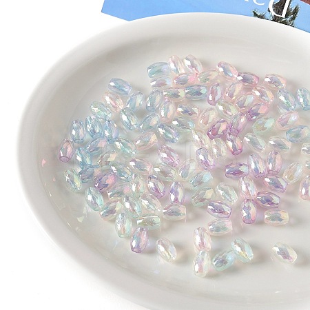 Opaque Acrylic European Beads OACR-F010-15-1