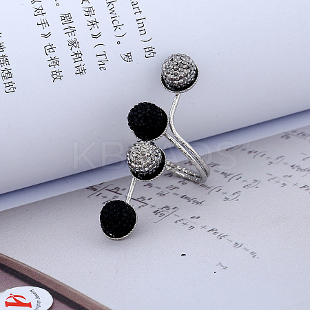 Round Alloy Open Cuff Rings for Women FS-WG47205-01-1