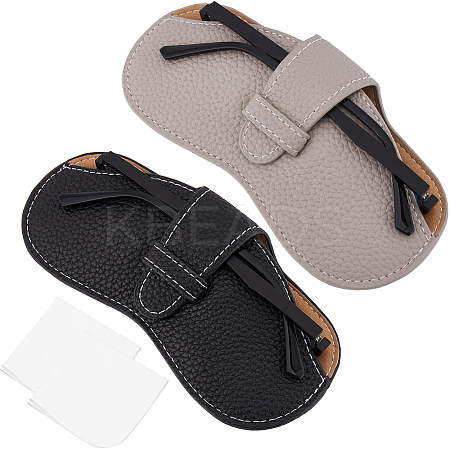 PU Leather Glasses Case AJEW-CN0002-44B-1