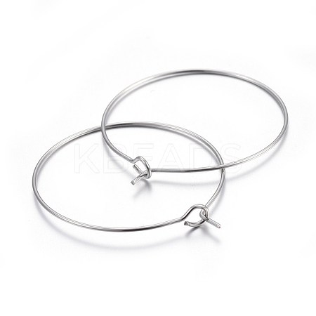 316 Surgical Stainless Steel Wine Glass Charms Rings X-STAS-L214-01C-1