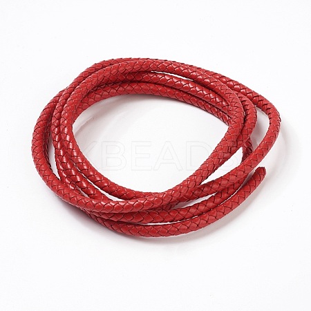 Braided Leather Cord with Core WL-F009-B03-6mm-1
