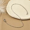 Brass Link Chain Bracelets for Women BJEW-G735-06P-2