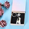 WEWAYSMILE Dog Keychain Car Keychain Pet Pendant Key-Ring Lovely Dog Key-ring Portable Metal Keychain Gift for Pet Lover Birthday Puppy Theme Party Supplies (Terrier) JX803A-6