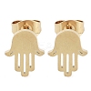 PVD Vacuum Plating 304 Stainless Steel Stud Earrings for Women EJEW-A048-26G-1