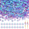 2000Pcs UV Plating Resin Charms RESI-NB0002-17D-1