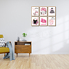 Rectangle Paper Hanging Painting HJEW-WH0034-022-7