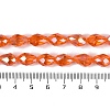 Transparent Electroplate Glass Beads Strands EGLA-N013-T10mm-B09-4