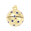 Brass Micro Pave Cubic Zirconia Locket Pendants KK-H203-13G-01-1