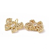 Brass Cubic Zirconia Pendants ZIRC-I062-26G-3