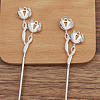 Alloy Hair Stick Findings FIND-WH0092-57S-1