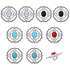 10Pcs 5 Colors Alloy Shank Buttons FIND-GF0009-17-1
