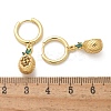 Brass Cubic Zirconia Hoop Earrings EJEW-Q015-02G-A-3