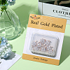 8Pcs Brass Cubic Zirconia Pendants KK-BBC0008-36-6