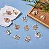 14Pcs 7tyle 304 Stainless Steel Pendants STAS-SZ0002-50RG-4