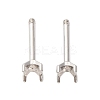 304 Stainless Steel Stud Earring Findings STAS-B091-02A-03P-1