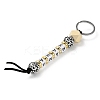 Mother's Day Wood and Plastic Beads Keychain Decorationes LS-KEYC-B016-02-3