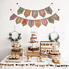 1 Set Word Happy Birthday Linen Hanging Banners Flags AJEW-SP0001-51A-5