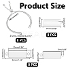 DIY Blank Rectangle Dome Link Bracelet Making Kit DIY-UN0005-31-3