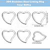 50Pcs 304 Stainless Steel Linking Ring STAS-SC0007-50-2