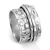 Retro Rotatable 304 Stainless Steel Finger Rings FS-WG84C22-15-1
