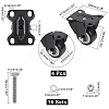 Polyurethane (PU) Replacement Office Swivel Chair Fixed Casters FIND-CA0004-27-2