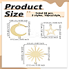 30Pcs 3 Styles Brass & Iron Connector Charms Links FIND-LP0007-86-2