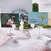 20Pcs 4 Style Carbon Steel Name Card Holder AJEW-SZ0001-79-5