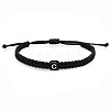 Cube with Letter Pattern Resin Beads Braided Bead Bracelets FS-WGC1D79-20-1