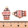 Winter Theme Alloy Printed Pendants PALLOY-D581-01E-3