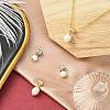 4Pcs 2 Colors Rack Plating Brass Micro Pave Clear Cubic Zirconia Pendants KK-CJ0002-71-6